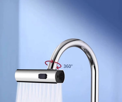 3-speed Waterfall Water Outlet Multi-function Faucet Extender Universal Rotating Nozzle Splash-proof Kitchen Artifact