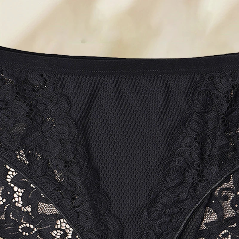 3pcs Women’s Sexy Lace Panties / Comfortable Underwear with Floral Lace Design, Perfect for Daily Wear and Sleep.