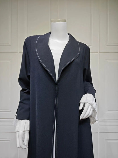 Eid Djellaba Ramadan Muslim Women Maxi Dress Dubai Open Abaya Kimono Cardigan Turkey Kaftan Kebaya Caftan Marocain Femme Robe.