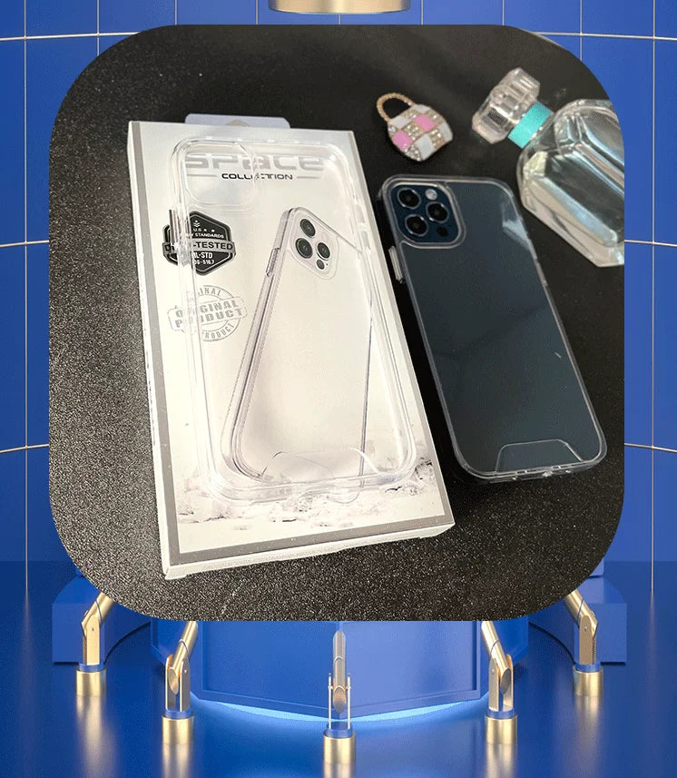 Clear Transparent Case For iPhone 11 Case for iPhone 11 pro max Cover Anti drop hard half pack for iPhone 11 pro Cases.