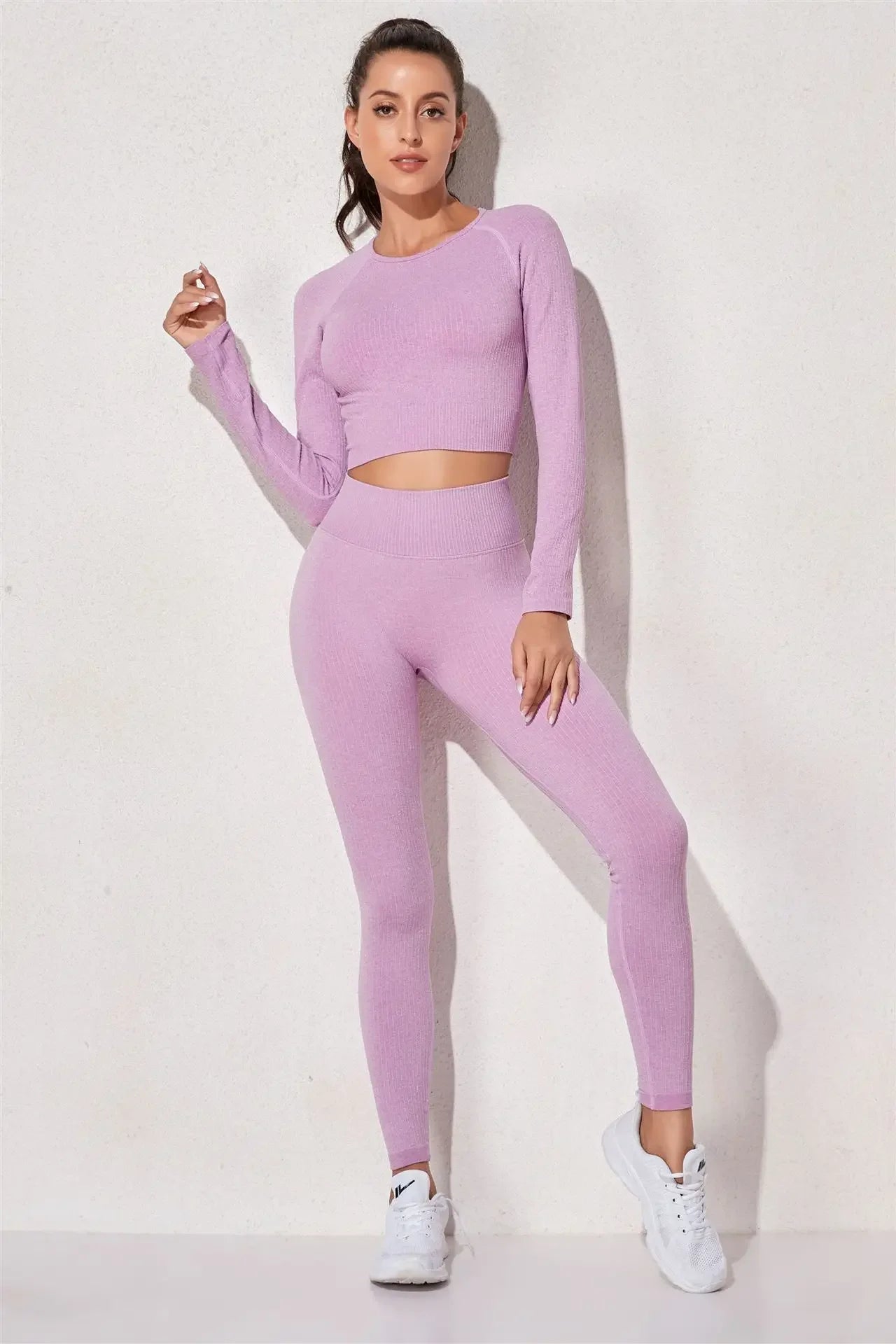 Women's Three-Piece Sportswear Set Yoga Fitness Leisure Sports Bra Pants Set Comfortable Breathable Gym Workout Outfit