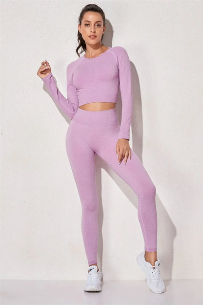 Women's Three-Piece Sportswear Set Yoga Fitness Leisure Sports Bra Pants Set Comfortable Breathable Gym Workout Outfit