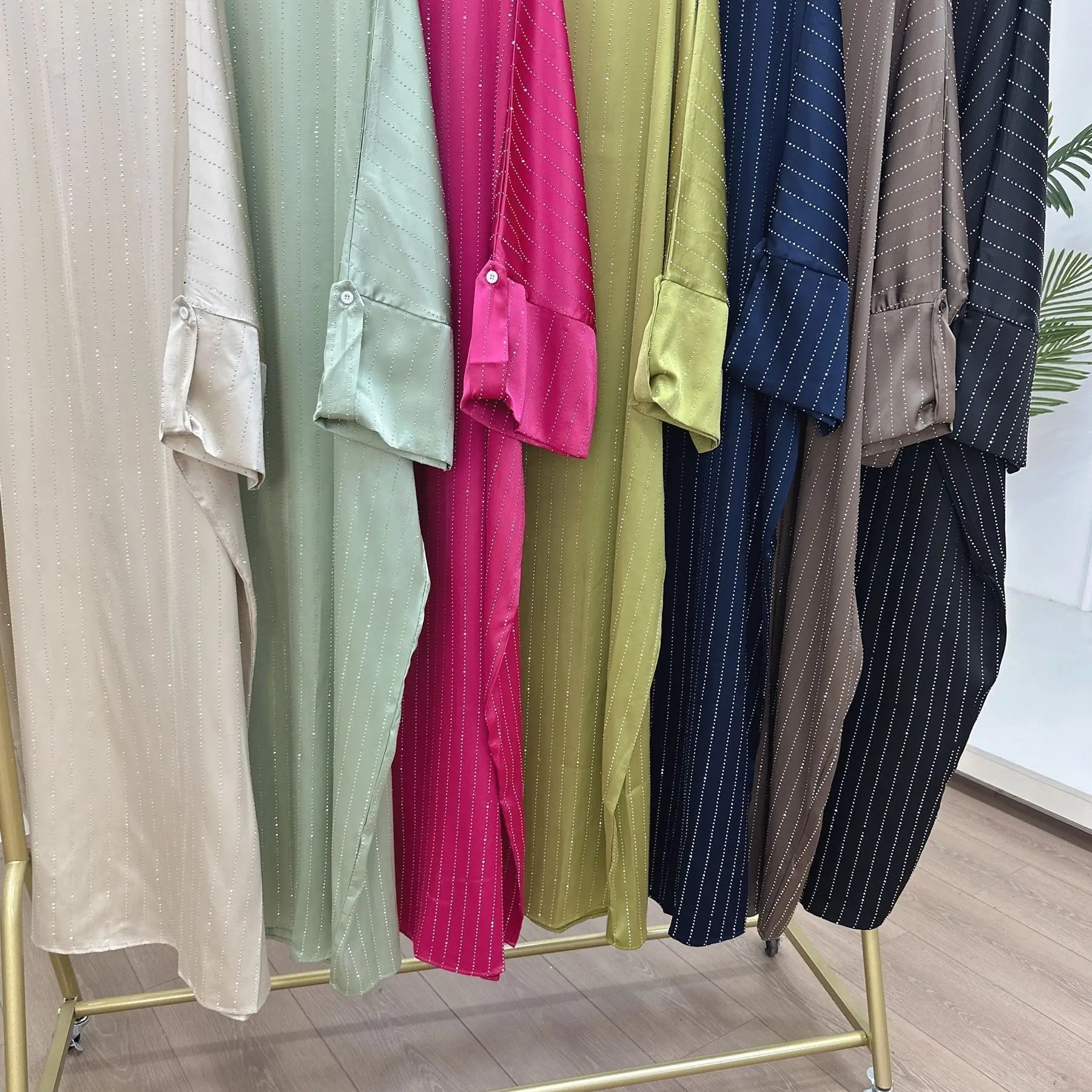 2024 Luxus Dubai Abaya Kleid für Muslimische Frauen Ramadan Eid Saudi-Arabien Party Jalabiya Kleidung Islamische Türkei Modest Lange Robe.