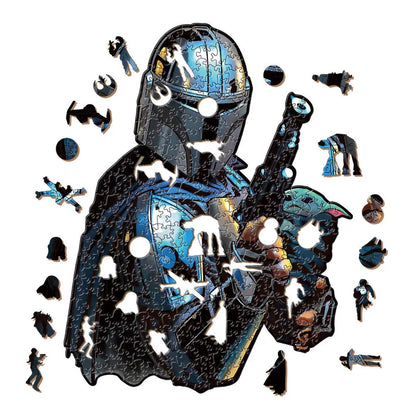 Movie Characters Wooden Puzzle Film Star Wood Jigsaws 2D Magic School Badge Character Jigsaw Toys for Kids.