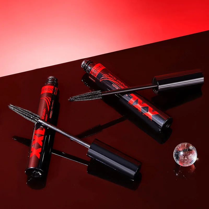 3D Mascara Waterproof Extra Volume Long -lasting Hyper-Curl Lengthening Eyelash Non-smudging Eyelashes Black Mascara Makeup.