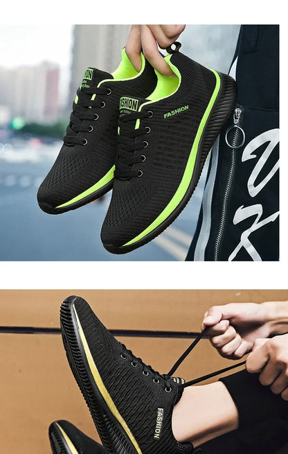 YRZL Sneakers Men Running Shoes Lightweight Sport Shoes Classical Mesh Breathable Casual Shoes Fashion Man Sneakers.