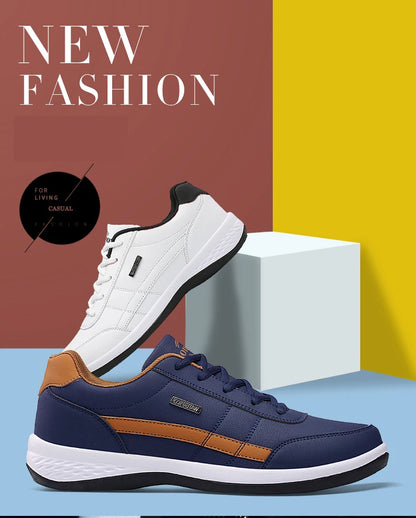 Pu Leder Männer Schuhe Turnschuhe Trend Casual Atmungsaktive Freizeit Männlichen Turnschuhe Nicht-Slip Schuhe Vulkanisierte Schuhe Tenis Masculino