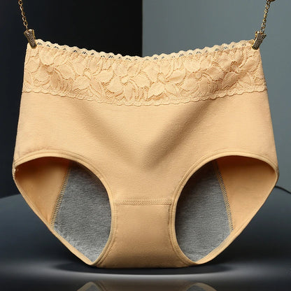 Menstrual Panties Briefs CottonLeakproof Waterproof For Women Short One-piecesmenstrual Middle-WaiWomanfancyUnderwearSize xl xxl.