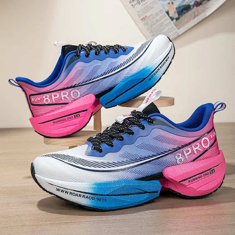 Marathon Air Cushion Herren Sport Laufschuhe Atmungsaktive leichte Damen Bequeme sportliche rutschfeste Carbon Plate Sneakers