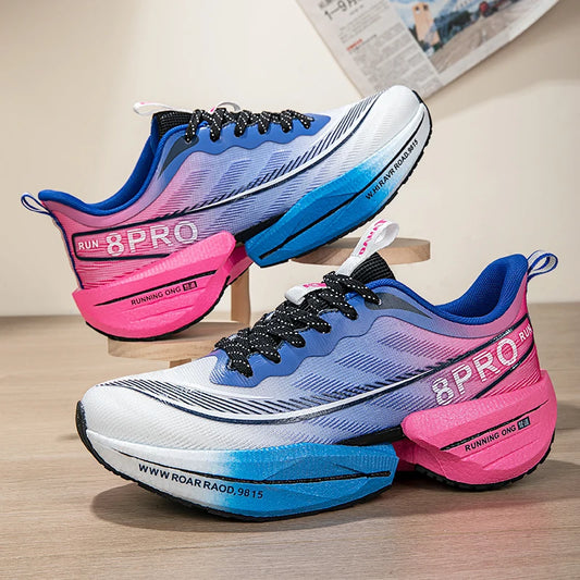 Marathon Air Cushion Herren Sport Laufschuhe Atmungsaktive leichte Damen Bequeme sportliche rutschfeste Carbon Plate Sneakers