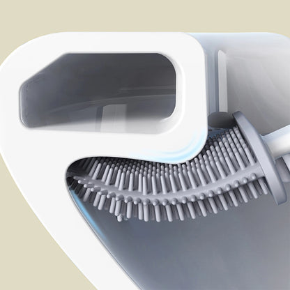 Tiefen reinigung Silikon Toiletten schüssel Bürste langer Griff Silikon Toiletten bürste für Wohnheim Bad zubehör