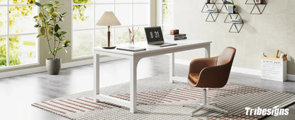 Tribe signs moderner Computer tisch, 63x31,5 Zoll großer Executive-Schreibtisch Computer tisch Studie Schreibtisch Workstation