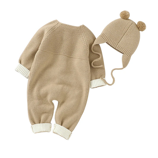Baby Body Long Sleeve Strick Infant Kinder Unisex Overalls Kleidung Herbst Kleinkind Junge Overalls Ein Stück Kleinkind Mädchen Overall.