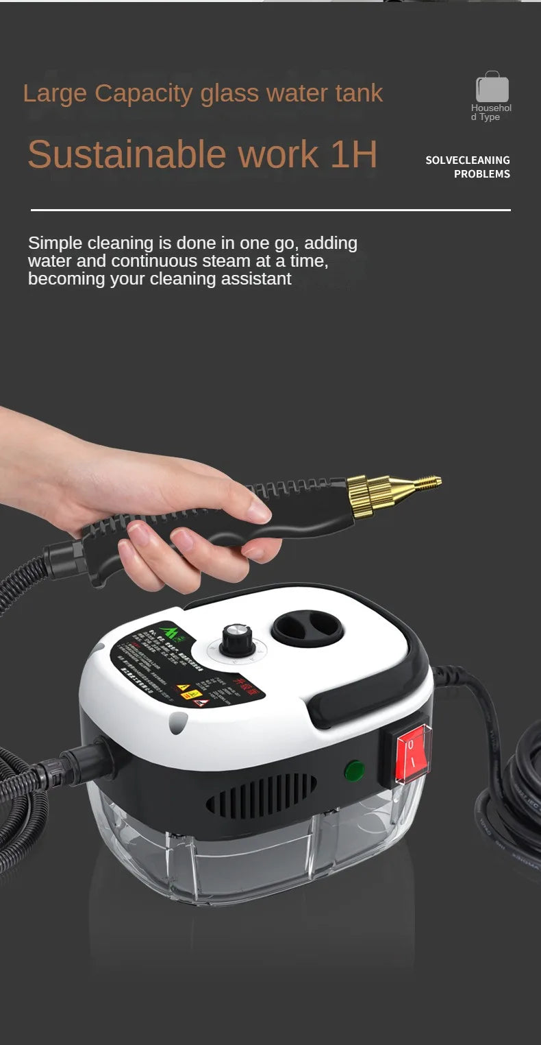 Steam Cleaner High Temperature Sterilization Air Conditioning Kitchen Hood Home /Car Steaming Cleaner 110V US Plug /220V EU Plug.