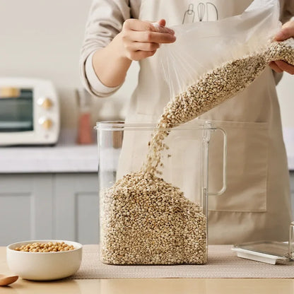 3L Food Storage Containers With Measuring CupTreat Box Containers for Kitchen Pantry Organization Containers for Rice Dispenser.