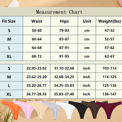 3Pcs/Set Seamless Thong Cotton Women Thin Strap Low Waist High Flexibility Panty Sexy Underwear Ladies Briefs T-back Soft Women.