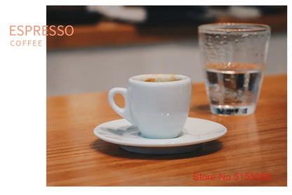 Nuova Point Classic Esp Espresso Cup And Saucer Set Professional Competitive Level Thicken Bone China Coffee Mugs And Plate Set.