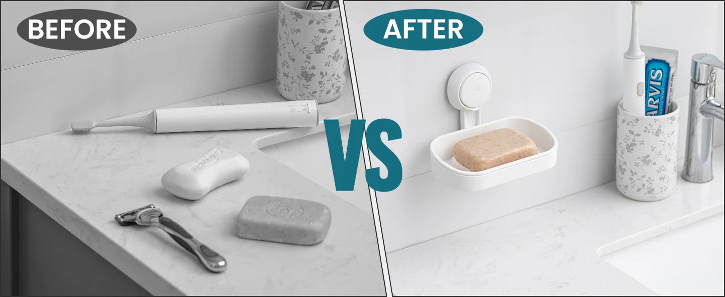 TAILI Seifenschale für die Dusche, wasserdichter Duschseifenhalter, robuste Seifenschale ohne Bohren, Seifenhalter für Badezimmer, Küchenspüle