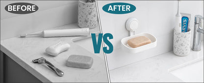 TAILI Seifenschale für die Dusche, wasserdichter Duschseifenhalter, robuste Seifenschale ohne Bohren, Seifenhalter für Badezimmer, Küchenspüle