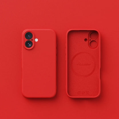 for iPhone 16E Magsafe Liquid Silicone Case Solid Colour Matte Soft Bumper Phone Cover for iPhone 16 Plus 16 Pro Max Cases.