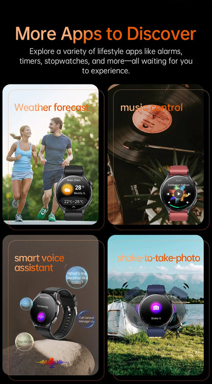 2025 New For HUAWEI Health MonitorUric Acid Blood Pressure Blood oxygen Body Analysis Smart Watch ECG+PPG Clock Smartwatch Men