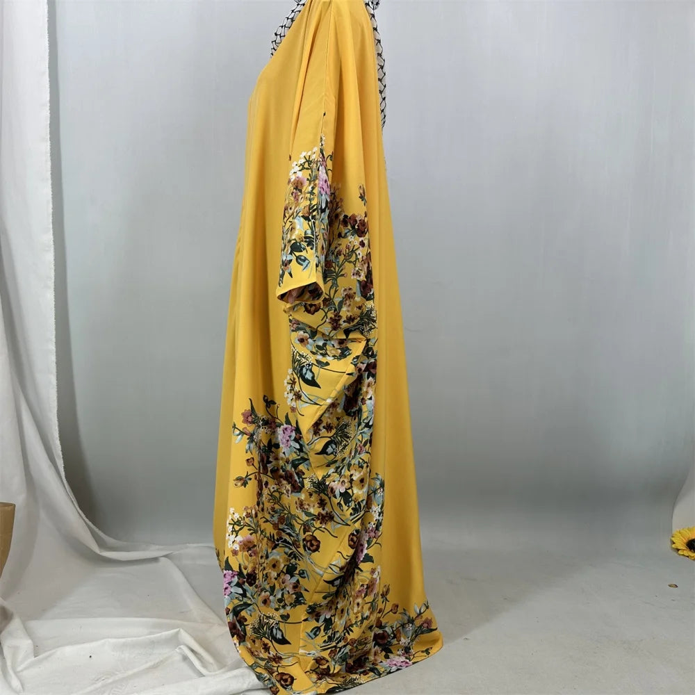 Ramadan Plus Size Abaya Damen Dubai Luxury Islam Arabic Women Muslim Maxi Dresses Clothing Kebaya Kaftan Robe Femme Musulmane.