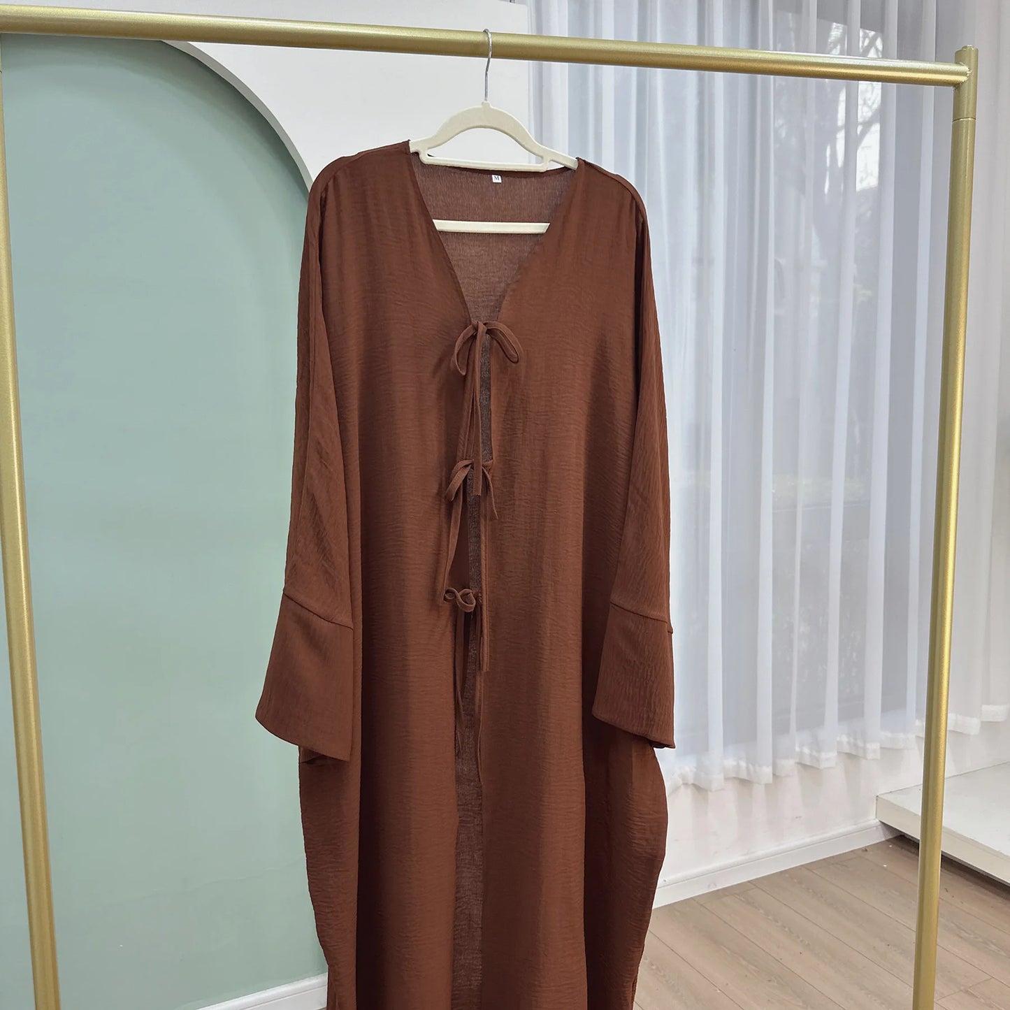Ramadan Eid Muslim Women Modest Arab Open Abaya Long Dress Jalabiya Lace Up Cardigan Robe Morocco Dubai Abayas Kaftan Vestidos