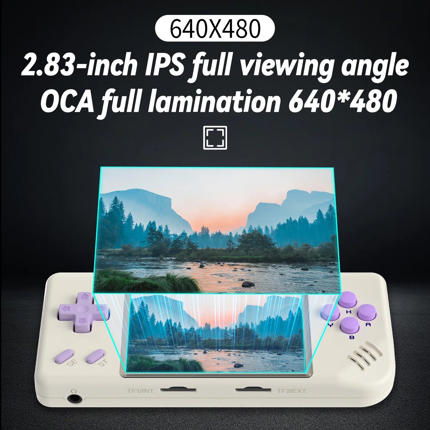 ANBERNIC RG28XX Handheld Game Console 2.83" Screen IPS Screen 64G Linux 5000+ Games Pre-installed H700 Quad-core ARM Cortex-A53.