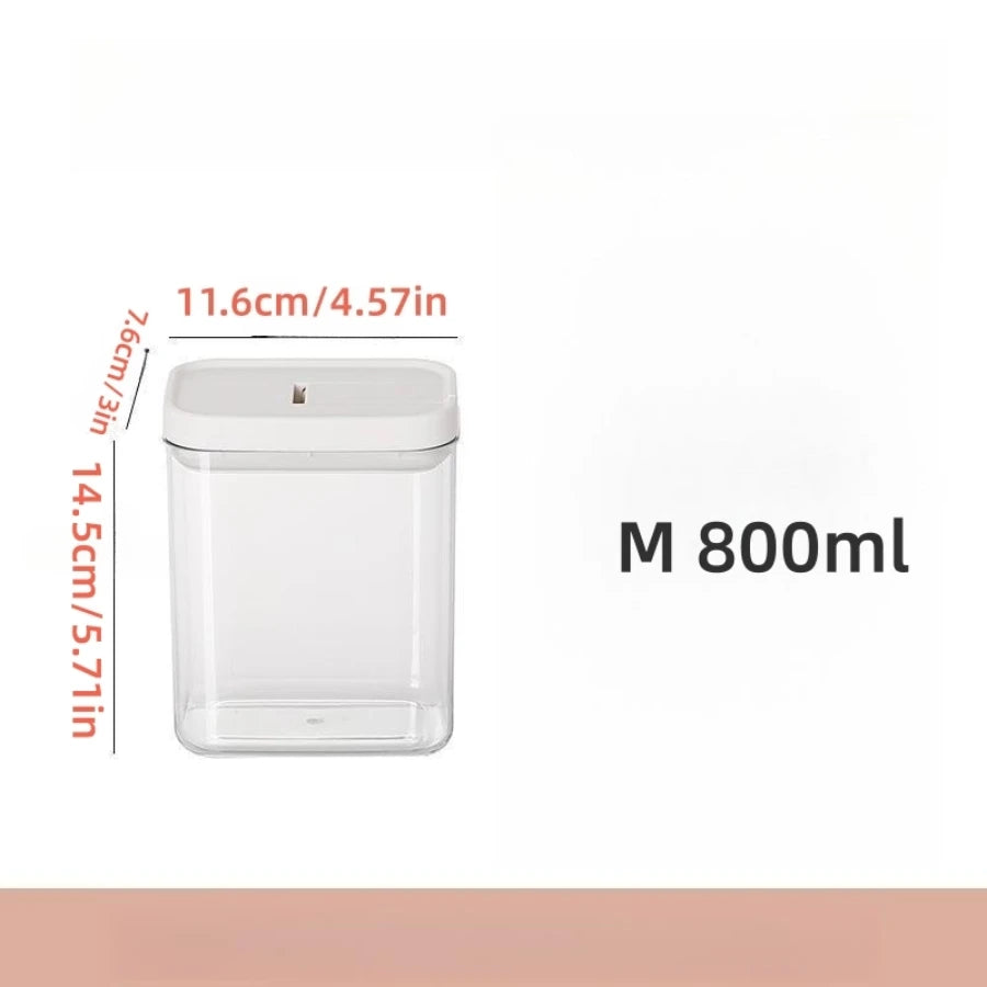 1PC Sealed Food Storage Box with Lid, Multiple Sizes Food Storage Organiser for Dry Food Cereal Storage.