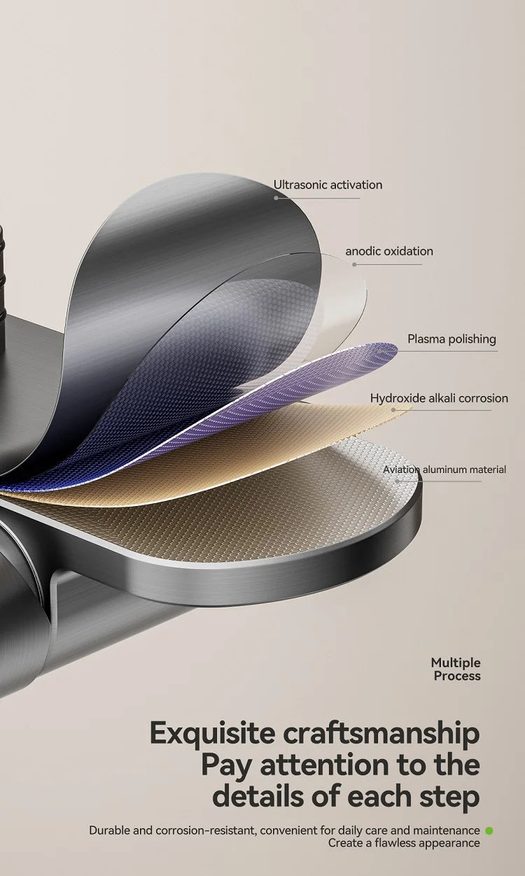 Four Ways Water Outlet Shower System Rainlfall Pressurized Sunflower Shower Set Wall Mounted Hot Cold Bathroom Shower Faucet Set