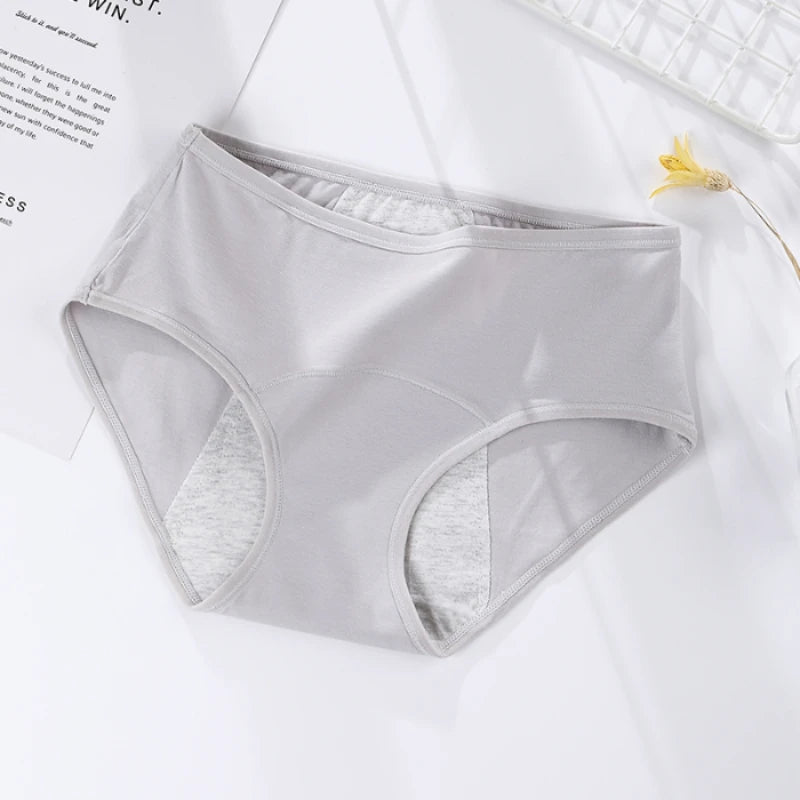 Women's menstrual briefs large flow postpartum water absorption leakproof briefs women's pure cotton menstrual briefs lingerie