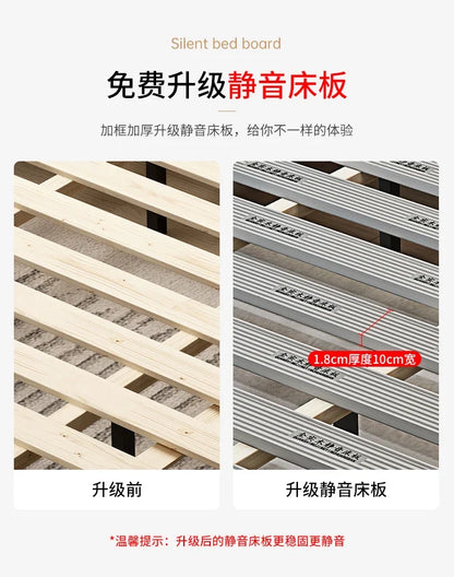 Luxuriöses Doppelbett mit Rahmen, 200 x 200 cm, King-Size-Bett, beleuchtet, 180 x 200, Queen-Size-Bett, luxuriöses, modernes, voll beleuchtetes 2-Personen-Schlafzimmer-Wohnmöbel