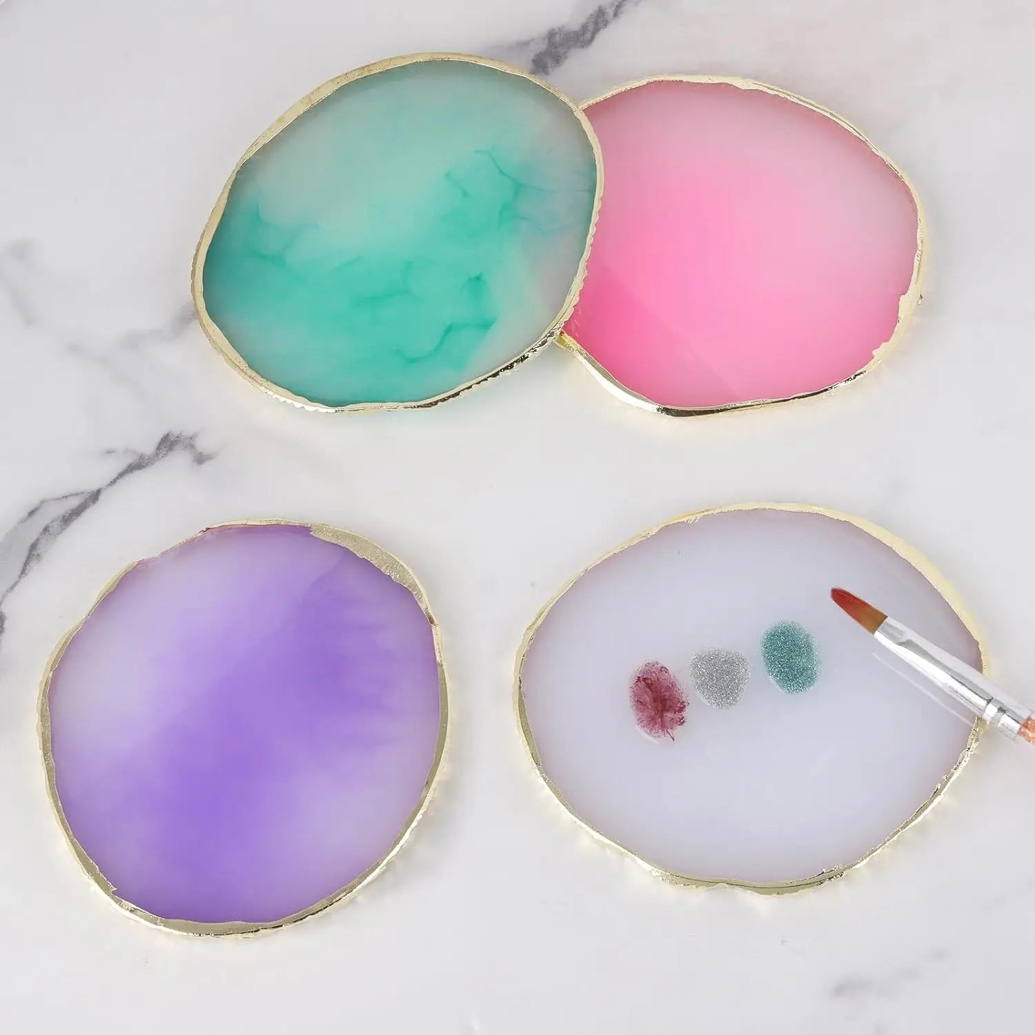 Resin Jewellery Dish Trinket Dish Small Decorative Plate Organizer Ring Dish Holder Keys Tray Key Bowl Gift for Mother Birthday.