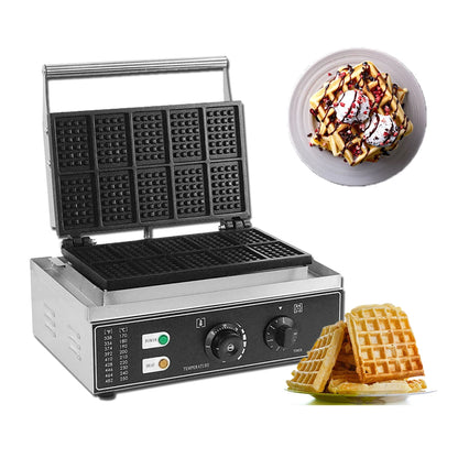 ITOP Commercial Electric Waffle Machine Sandwich Plum Crisp Donut Maker Food Shaper French Waffle Maker Non-stick Coating