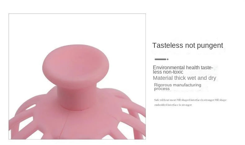 Head Massager Neck Massage Octopus Scalp Stress Relax 12 Antennae Massage Head Meridian Comb Point Pressing Head Artifact