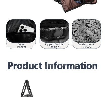 2025 Neue Herren-Anzugtasche aus Leder mit großem Fassungsvermögen, wasserdicht, für Wochenendaisen, Business, umwandelbare 2-in-1-Handgepäcktasche.