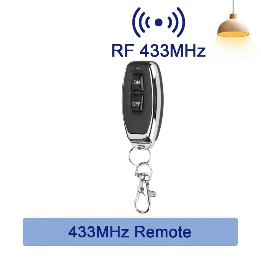 RF 433 MHz Drahtlose Fernbedienung Schalter Smart Home 110 V 220 V 10A Mini Controller Relais EIN/AUS sender Wand Licht Schalter