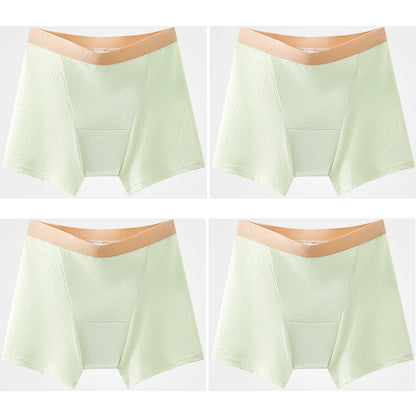 4pcs Women's Safety Pants Physiological Underwear High Waist Shorts Panties For Women Plus Size No Trace Leggings Safety Panty