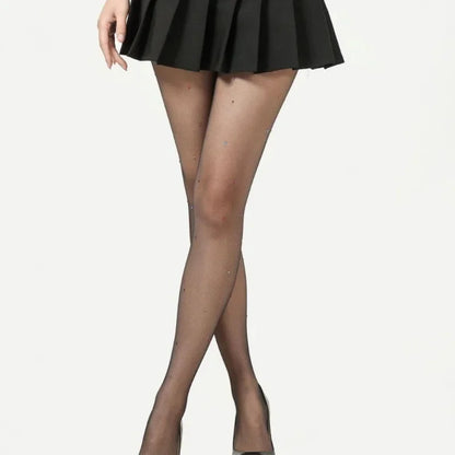 Sexy Blue Butterfly Net Stockings Women's Long Tube Socks Invisible Sweat Absorbent Polka Dot Design Pure Desire Stockings