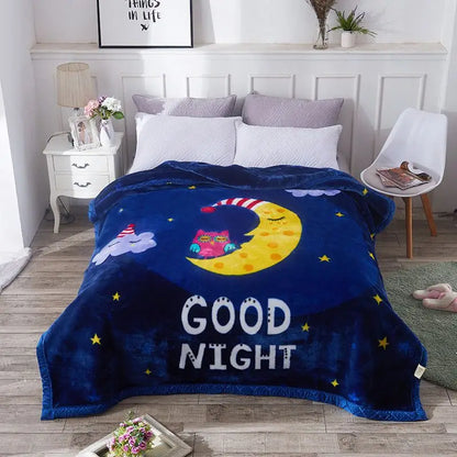 Winter Raschel Blankets Thickened Soft Comfortable and Fluffy Plush Quilt Home Multifunctional Single Person Double Warm Blanket