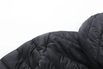 New Winter Fleece-Lined Thickened Cotton Coat Business-Casual Windproof Warm Lightweight Fashionable Hooded Jacket Sports Jacket.