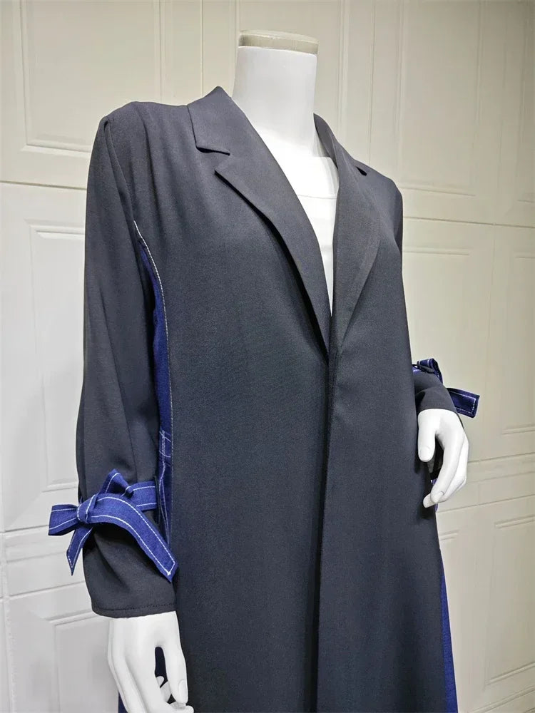 Ramadan Eid Open Muslim Kimono Abaya Damen Dubai Luxury Kebaya Prayer Clothes Abayas For Women Arabic Kaftan Dress Islam Robe.