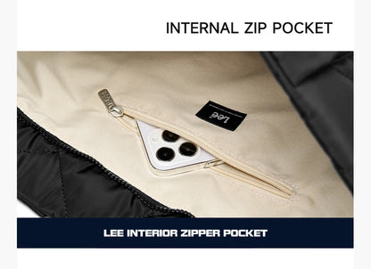 LEE Large Soft Puffer Bag Women Big Size College Students Laptop Book Quilted Tote Bag Lady Down-filled Shopping School Bags.