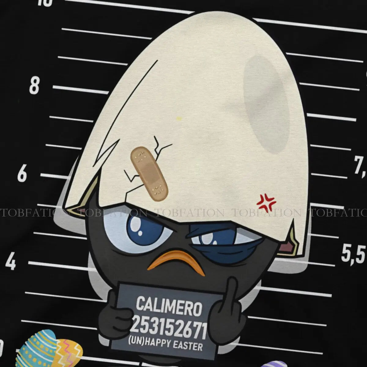 Criminal Man's TShirt Calimero Cartoon Animation O Neck Short Sleeve 100% Cotton T Shirt Funny Top Quality Birthday Gifts.