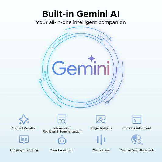 DOOGEE Tab E3 Tablet 11" Screen Android 15 Gemini AI 7.5mm Ultra-thin 32GB (8+24) 256GB Dual Speakers 8800mAh Battery Smart Pad.