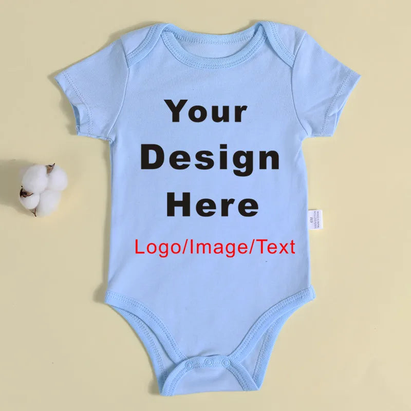 DIY IHR Design Neugeborenen-Anpassungs-Body, langärmeliger und kurzärmliger Overall, einfacher, individueller Baby-Strampler.
