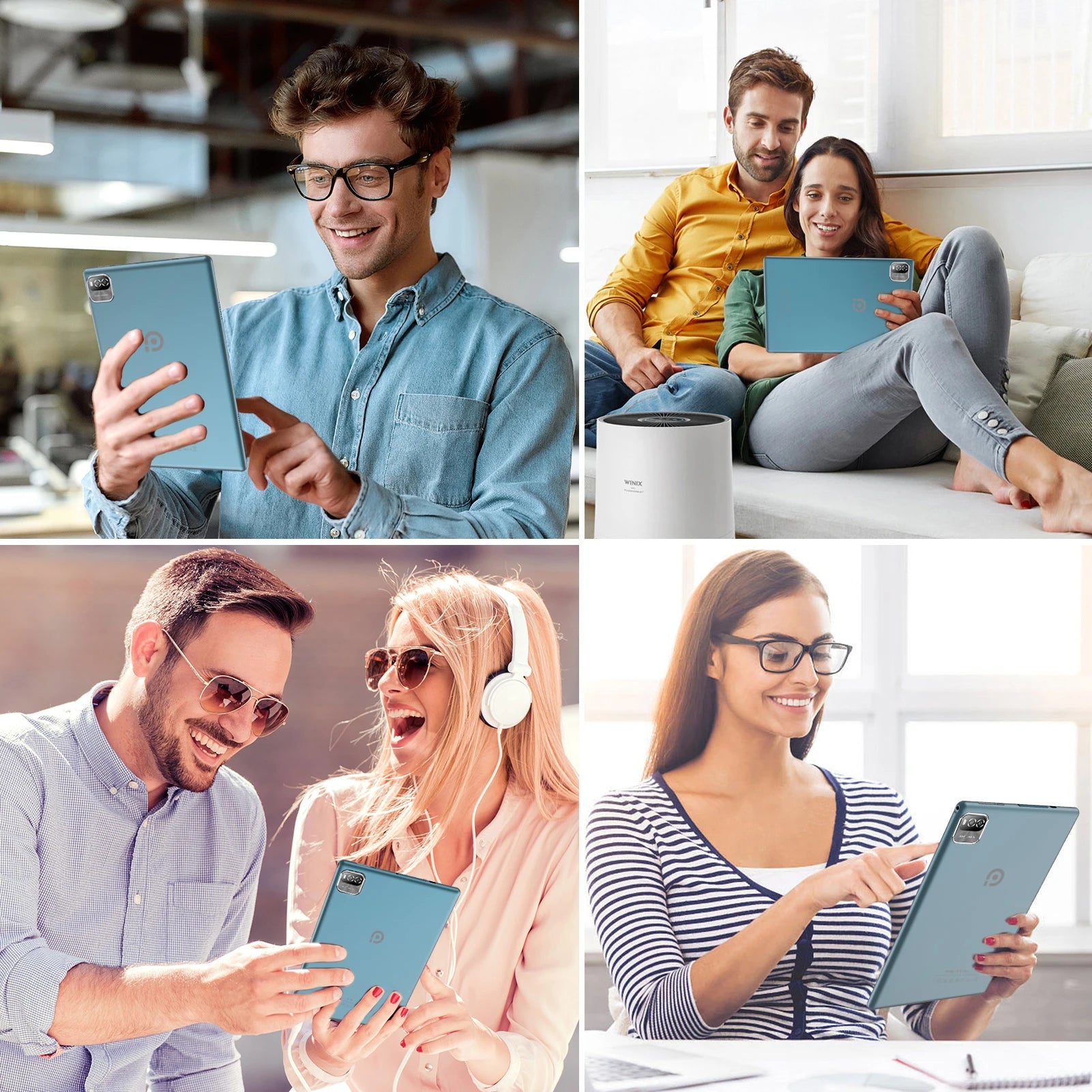 PRITOM Android Tablet 10.1 Inch 3GB RAM 64GB ROM Quad Core Processor WiFi 6 HD IPS Screen 8.0 MP Rear Camera.