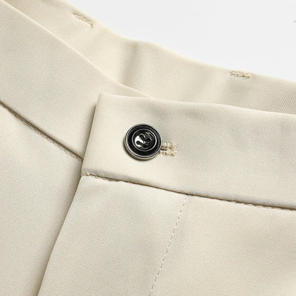 29-42 Men's Summer Pants Thin Straight Stretch Casual Pants with No Trace No Ironing Fabric Silky and Cool Feeling