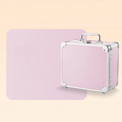 GLADCASE 2025 Portable Makeup Case with adjustable LED light Mirror carry Cosmetic Box Organizer train Beauty for dailry travel