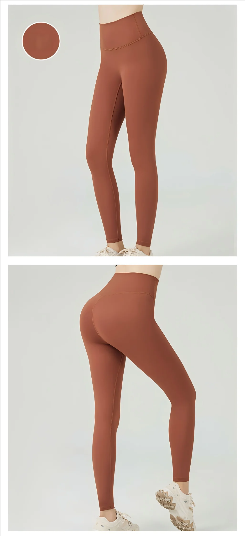 Women's High Waist Butt Lift Yoga Pants - No Camel Toe, Buttery Soft Naked Feeling, Peach Hip, Seamless Gym Running Leggings